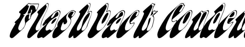 Flashback Condensed Oblique Font Download Free
